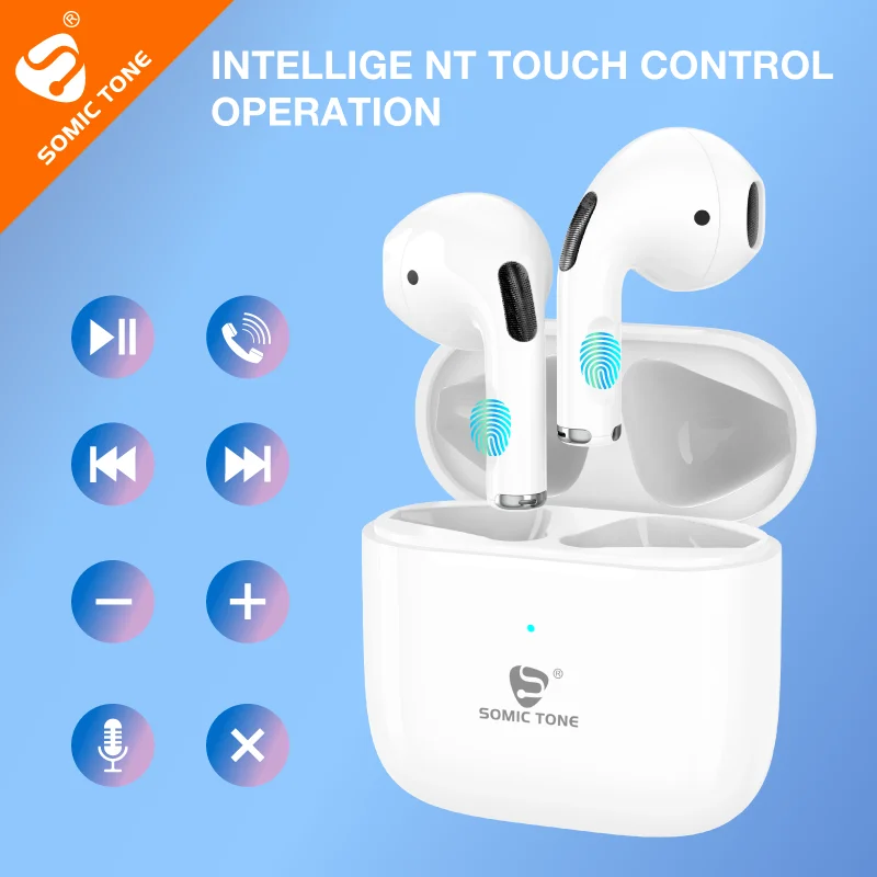 SOMIC TONE S4 Беспроводные TWS наушники V5.0 Bluetooth наушники с шумоподавлением Hi-Fi стереогарнитура для музыки ежедневный вызов