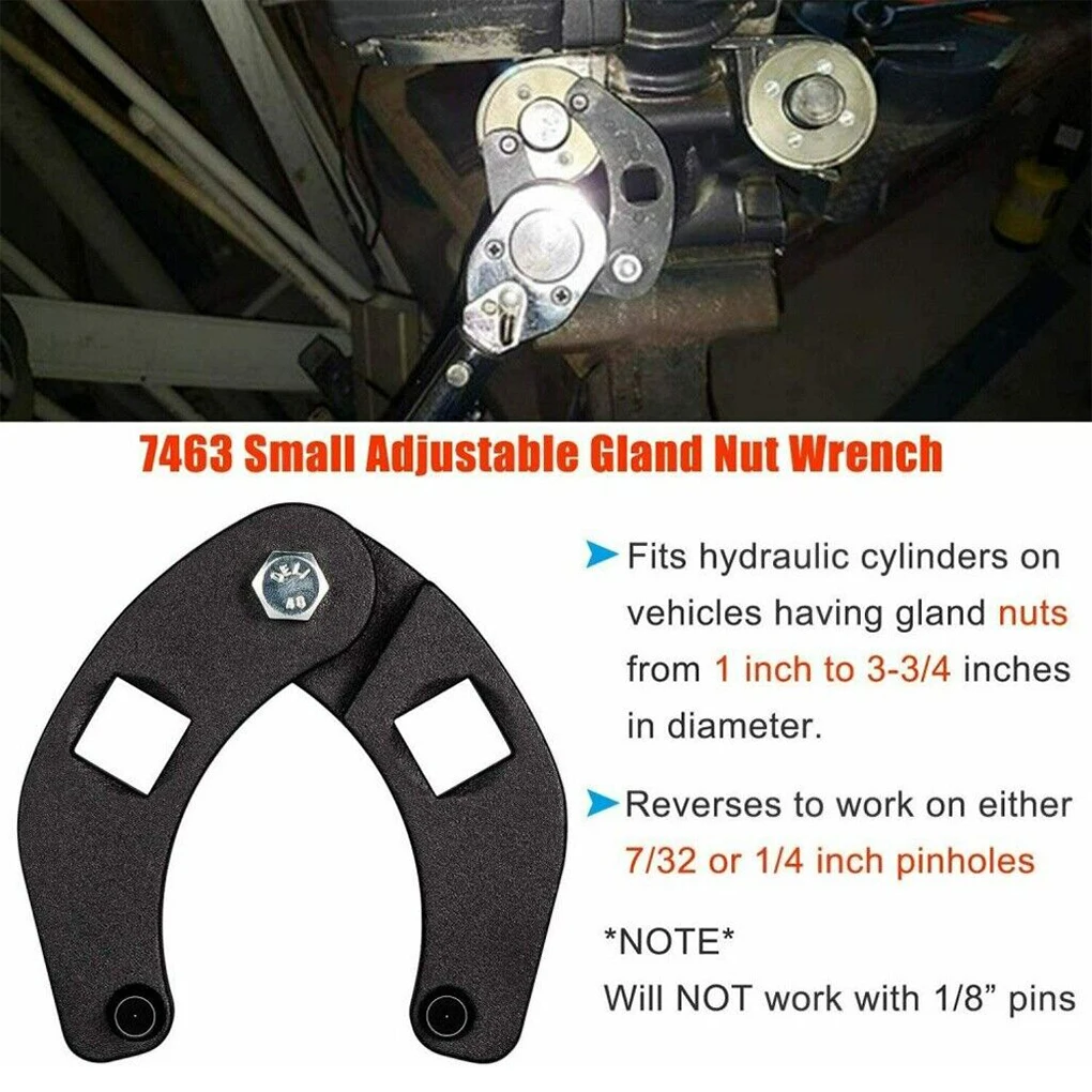 

Gland Nut Wrench Rustproof Portable Wear-resistant Hydraulic Cylinder Nuts Tool Car Accessory Easy Installment