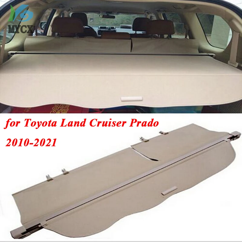 Rear Cargo Cover For TOYOTA Land Cruiser PRADO FJ150 150 2010-2021 privacy Trunk Screen Security Shield shade Auto Accessories