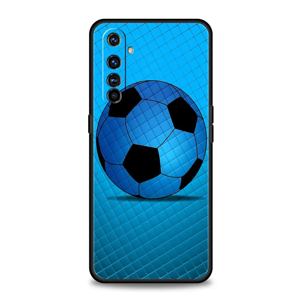 Soccer ball Football Field For Realme GT Neo 2 3 3T Phone Case For Realme 10 9 8 5G 7 6 GT2 Pro Plus 9i 8i C21 C11 C25 C35 Cover image 3