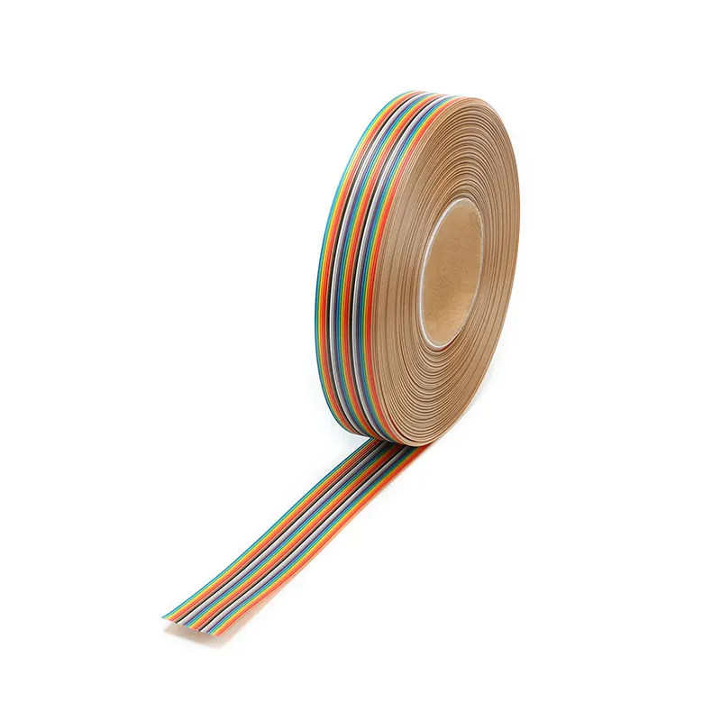 5M 1.27mm 26P DuPont Cable Rainbow Ribbon Flat Line Support Wire Soldered Connector 26Way pin For Arduino PCB Diy Kit