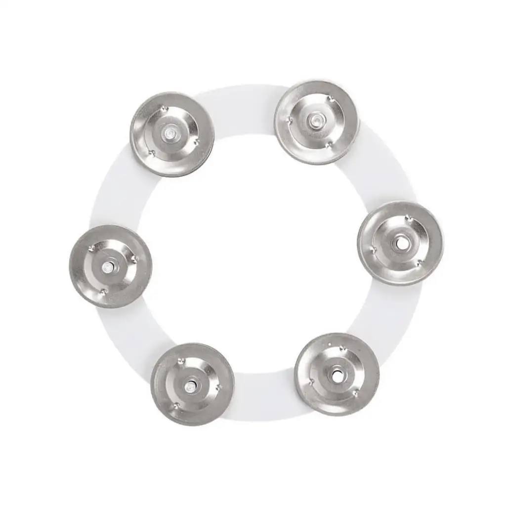 Lightweight Steel Hi Hat Tambourine Ching Ring Percussion Instrument for Kids Drum Practice and Performance