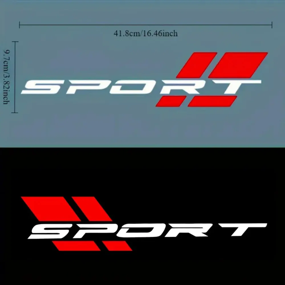 1Pair Sport Racing Car Sticker Waterproof Vinyl Decal for Auto Side Skirt Side Body Door Exterior Styling Accessories Universal