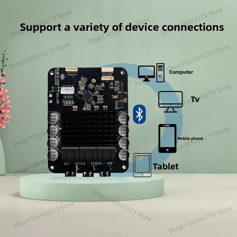 

Digital Audio Amplifier Board 70Wx2+140W 2.1 Channel Wireless Subwoofer Module with Software Support for DIY Speaker System