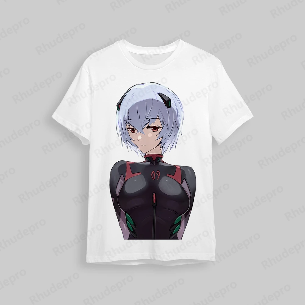 T-shirt Men's Children's Tops Neon Genesis Evangelion New Shirts Fashion Hip Hop Clothing Streetwear Short Sleeve Y2k