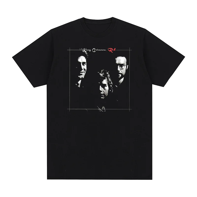 King Crimson Red Vintage T-Shirt English Progressive Rock Band Music Cotton Men T Shirt New TEE TSHIRT Womens Tops