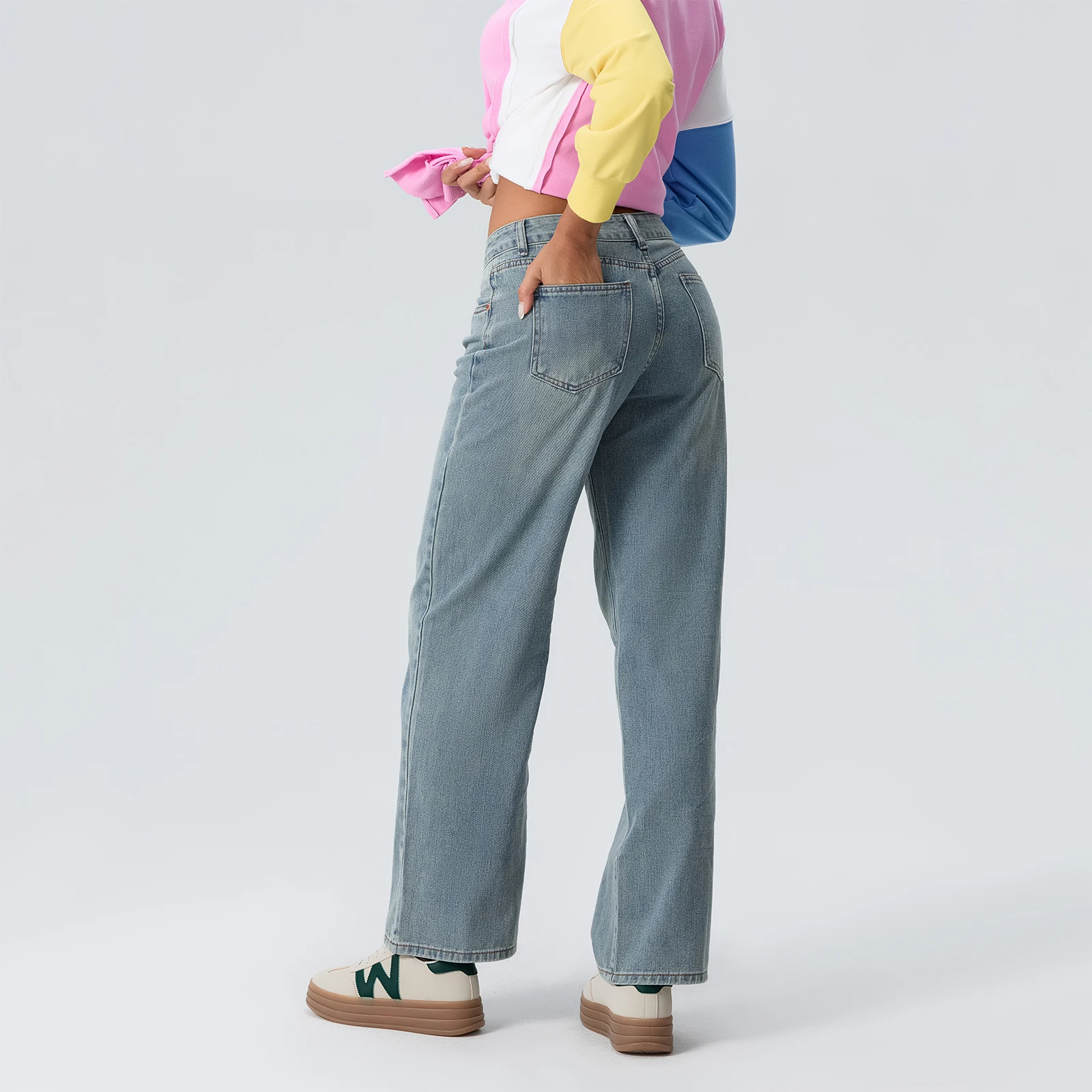 솔리드 Y2K 감성 청바지 여성 오버사이즈 와이드 레그 데님 바지 스트릿웨어 힙합 빈티지 루즈 배기 디자이너 청바지 팬츠