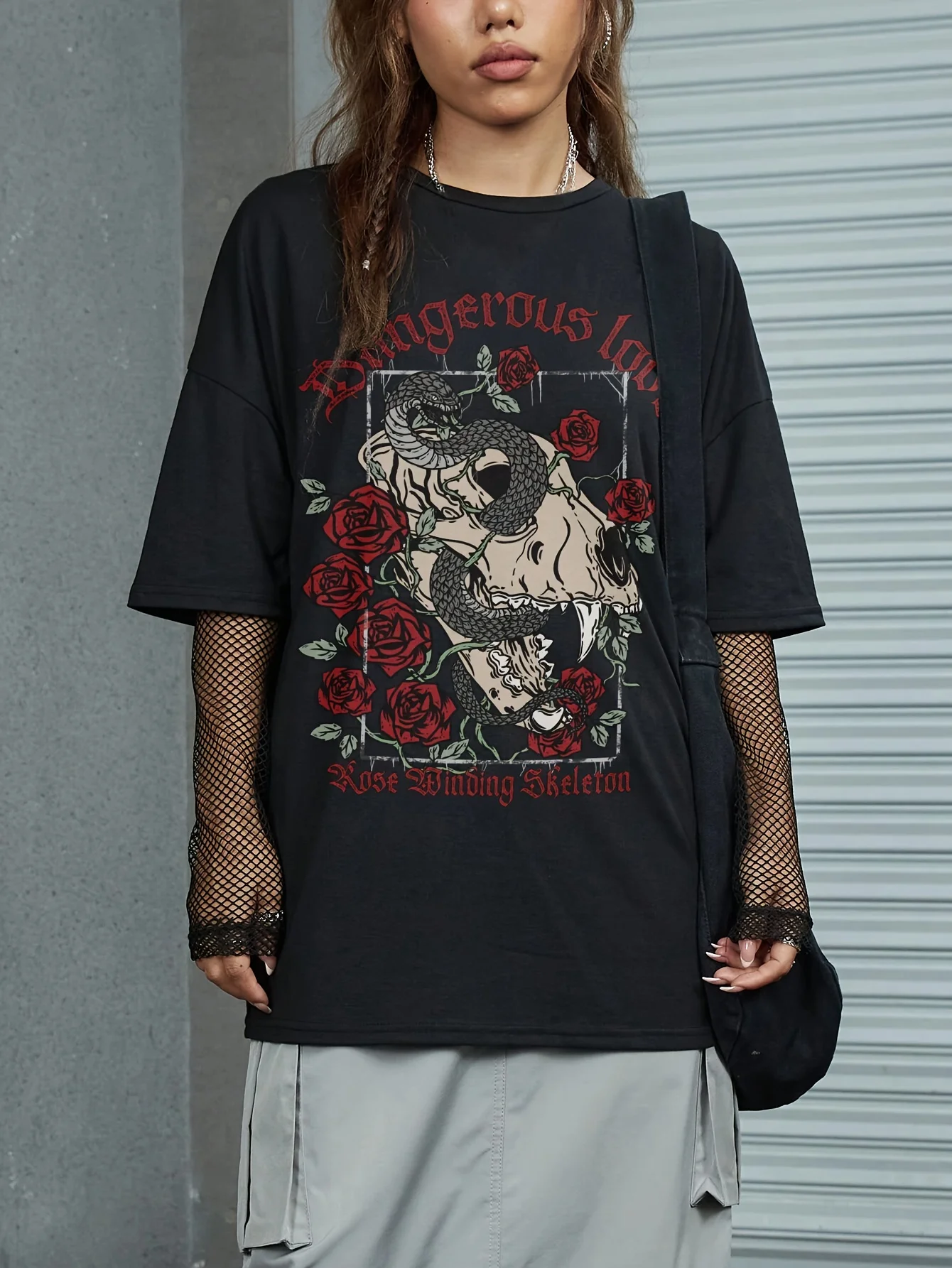 New Stylish Printed Round-Neck Drop-Shoulder Oversized T-Shirt