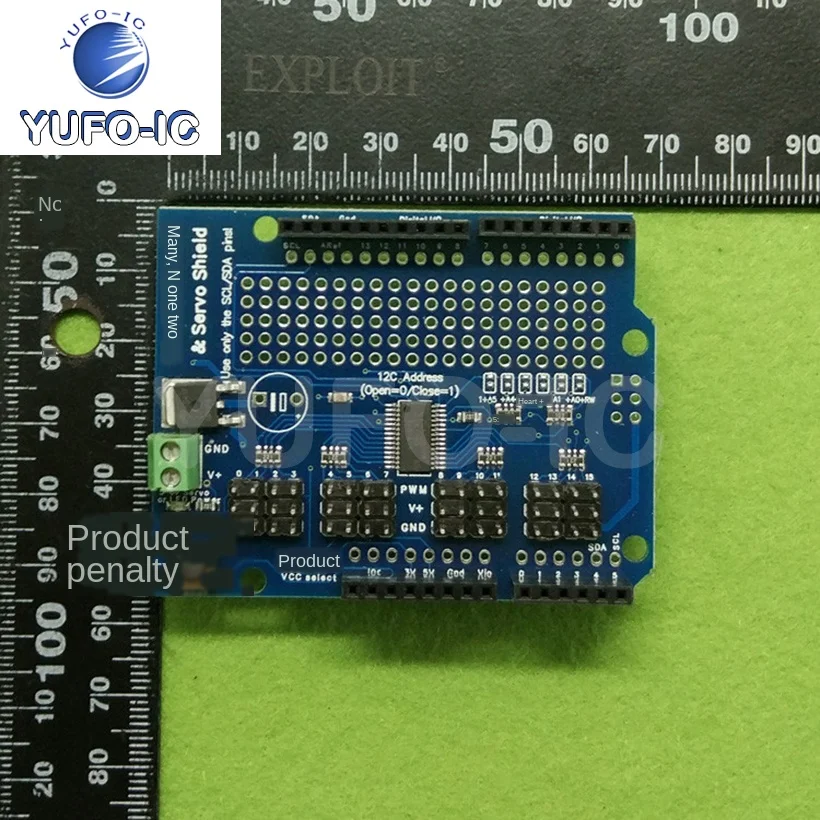 Free Ship 3pcs 16-Channel 12-Bit PWM/Servo Shield 16 Servo Drive Module