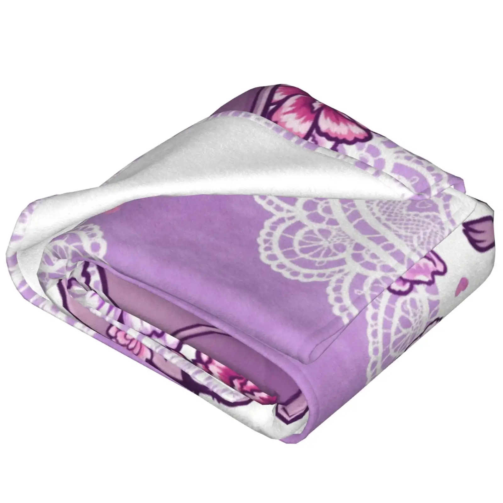 Bat Blanket, Flannel Plush Pink Gothic Pattern Throw for Couch Sofa Bed, Halloween Party Gifts for Bat Lovers 50x40