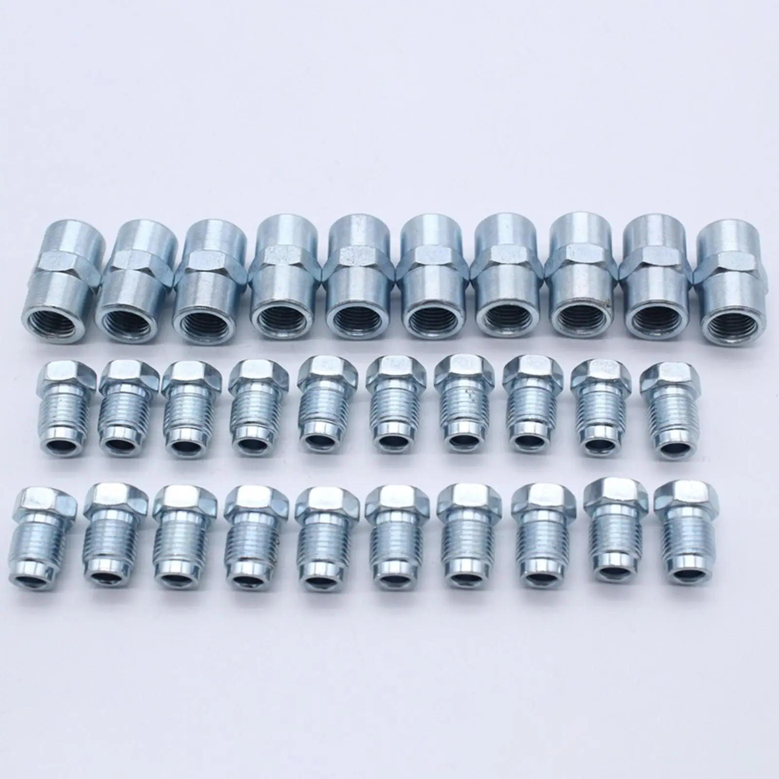 10 Sets Brake Line Fittings Sturdy Easily Install Premium Replacing Threads Brake Fittings Assortment for 4.75mm Brake Tube