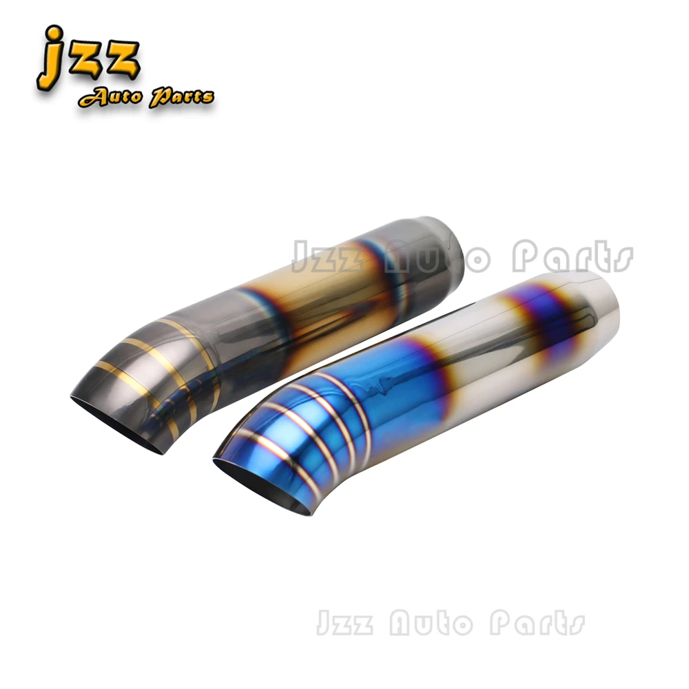 

Single layer Muffler end tip Interface 67mm bevel cut Outlet 76mm 89mm 102mm universal Exhaust System pipe