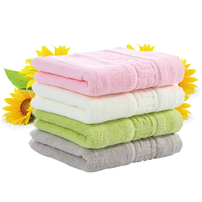 

1Pc 34x74cm 100% Cotton Thicken Solid Color Soft Absorbent Washcloth Home Hotel Bathroom Adult Hand Towel