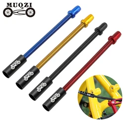 MUQZI-2 piezas de frenos en V para bicicleta, Protector de freno con resorte de acero inoxidable, guía de Cable, tubo de curva, piezas de bicicleta