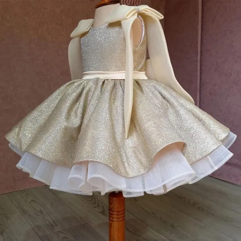 Vestido de fiesta de primer cumpleaños para niñas, vestidos de bebé de princesa para ocasiones, disfraces de niña de flores para bodas