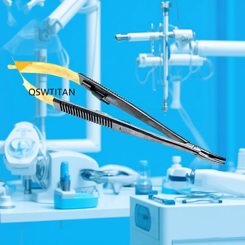 

Держатель иглы 14/16 см, плоскогубцы с тяжелыми зубцами, офтальмологические хирургические инструменты, нержавеющая сталь