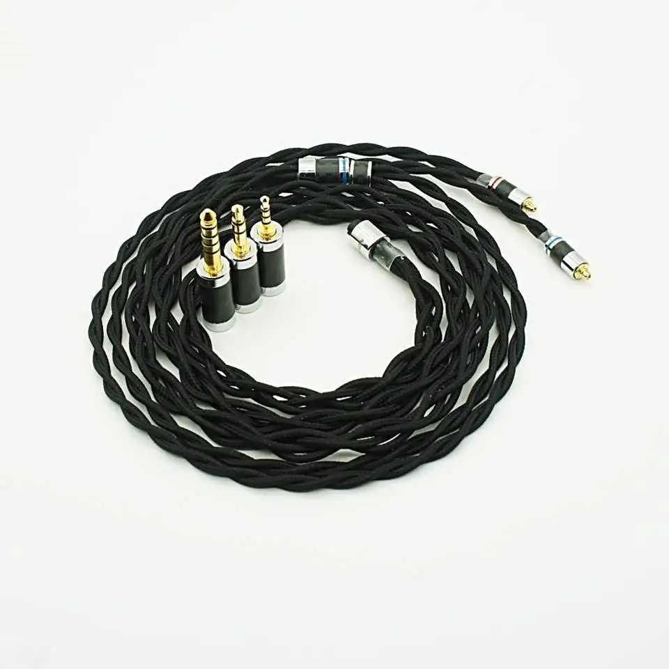 Penon Space 4 Shares OFC Silver-Plated HiFi Audiophile Earphone Replacement Cable IEM Upgrade Cable with 3-in-1 Detachable Plugs