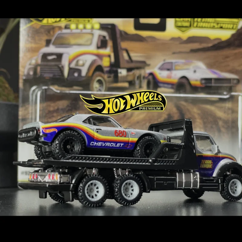 Original Hot Wheels Premium Team Transport FLF56 Diecast Car Alloy Model Honda Civic Camaro VW Off Road Vehicle Collectible view 3