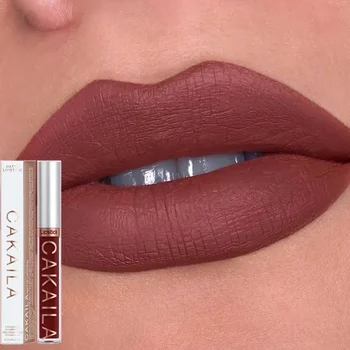 18 Farben nackt Lip gloss Make-up wasserdicht feuchtigkeit spendend Samt matt flüssig Lippenstift dauerhafte Antihaft-Tasse Lippen glasur Lippen kosmetik