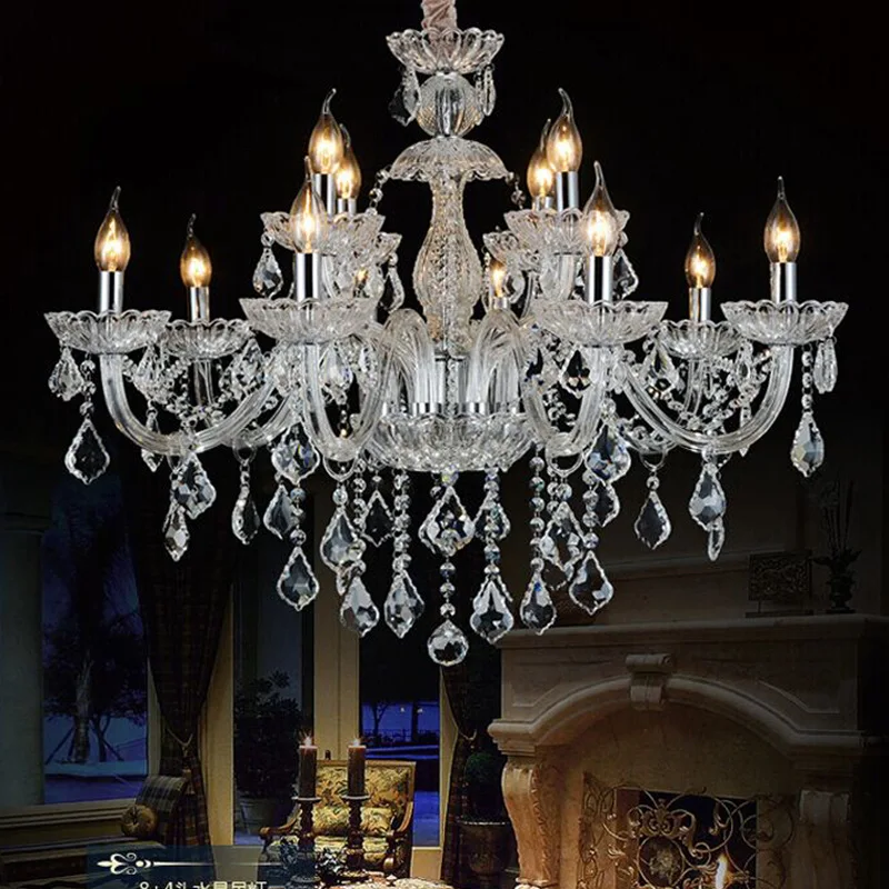 Luxury Traditional Classic K9 Crystal Chandelier Light For Living Room Bedroom Kitchen - Pendent Ceiling Fixture Top Quality