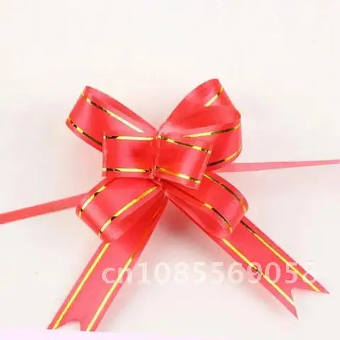 

50Pcs/Lot Pull Bow Ribbons Happy New Year Wedding Birthday Party Supplies Home Decoration DIY Pull Flower Ribbons