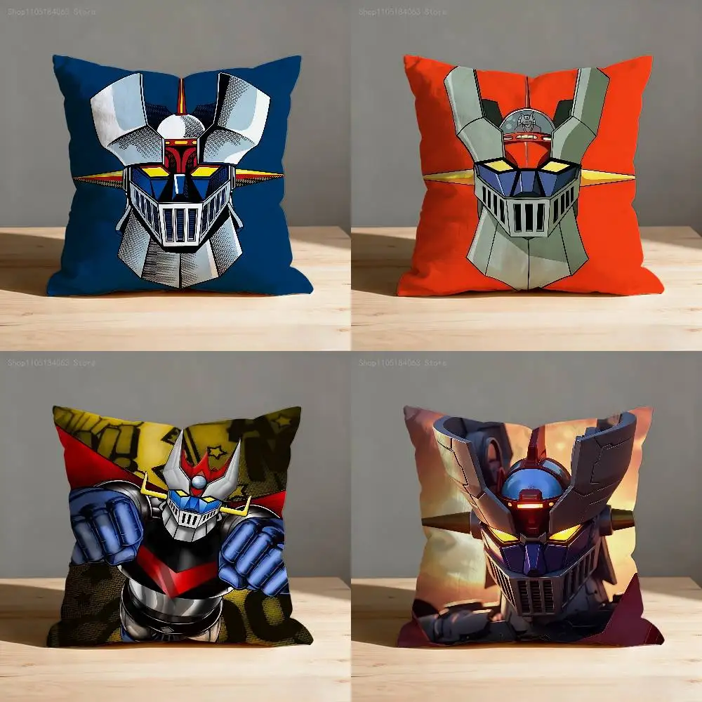 

M-Mazinger Z R-Robot Pillow Case For Sofa Decor Car Office Room Printing Cushion Cover Decorations and Protector