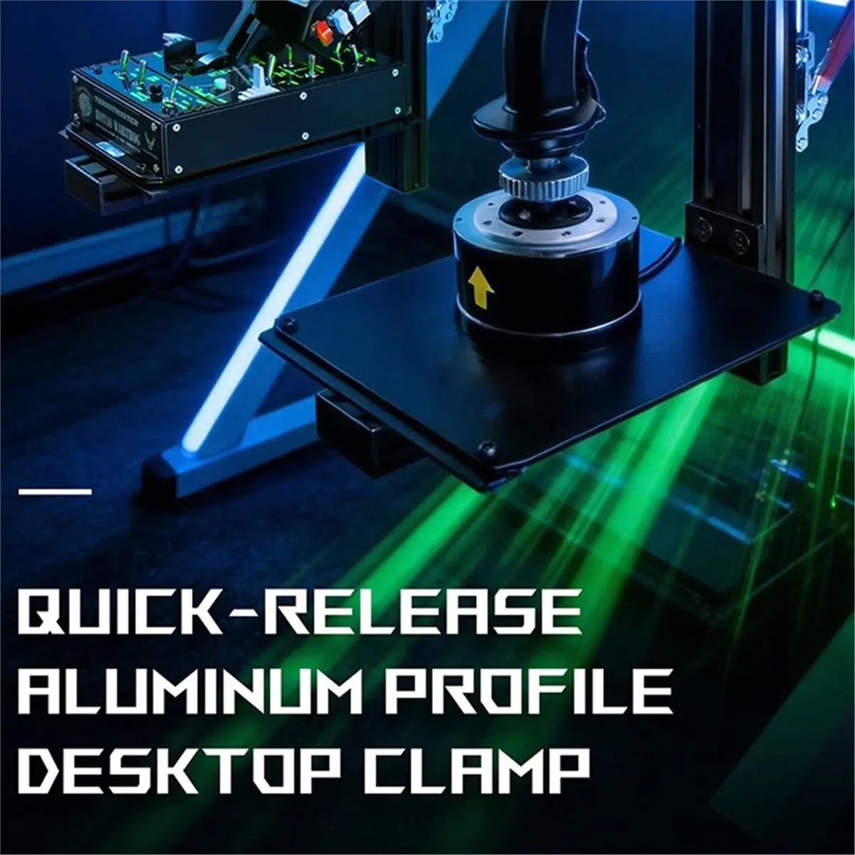 A99X Flight Simulator Joystick & Throttle Desk Mount Bracket Quick Release Stand for T16000, , WKB, Winwing