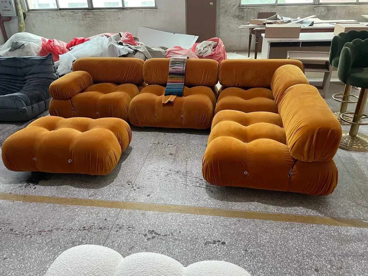 Living Room Furniture Sectional Boucle Sofa Couch Recliner Modern Mario Bellini Sofa Set modular sofa