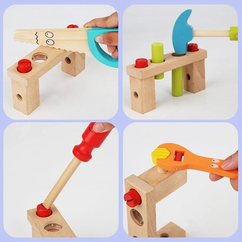 STEM Toolbox DIY Reparatie Tool Kits Voorschoolse Zintuiglijke Verlichting Leren Speelgoed 15UB