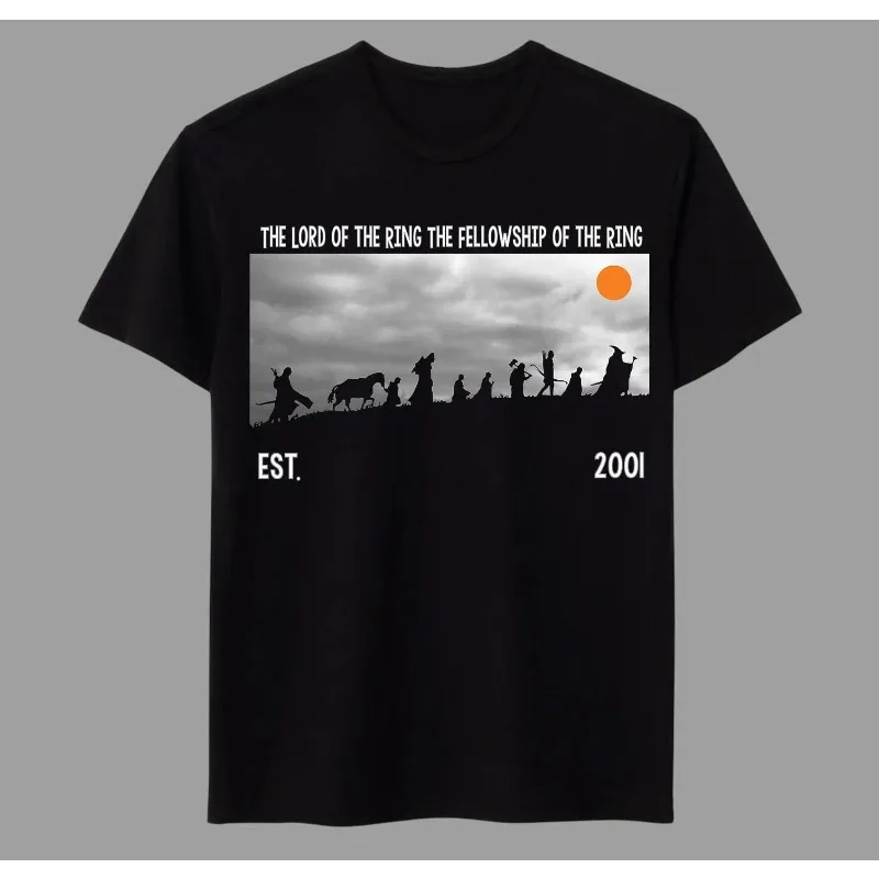 The Lord of the Ring The Fellowship of the Ring TV Movie  Summer Unisex Loose and Breathable Cotton T-shirt Top