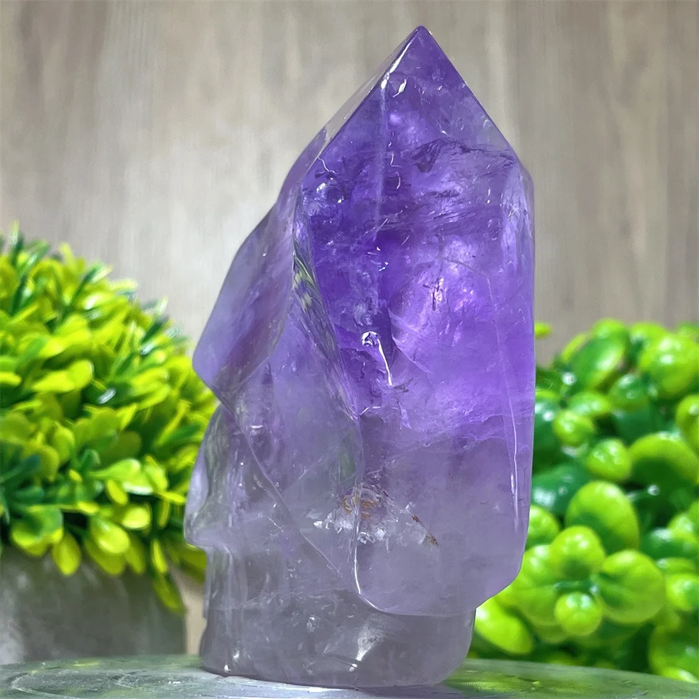 Amethyst Skull Crystal Natural Stone Quartz Carving Minerals Geode Energy Witchcraft Geode Energy