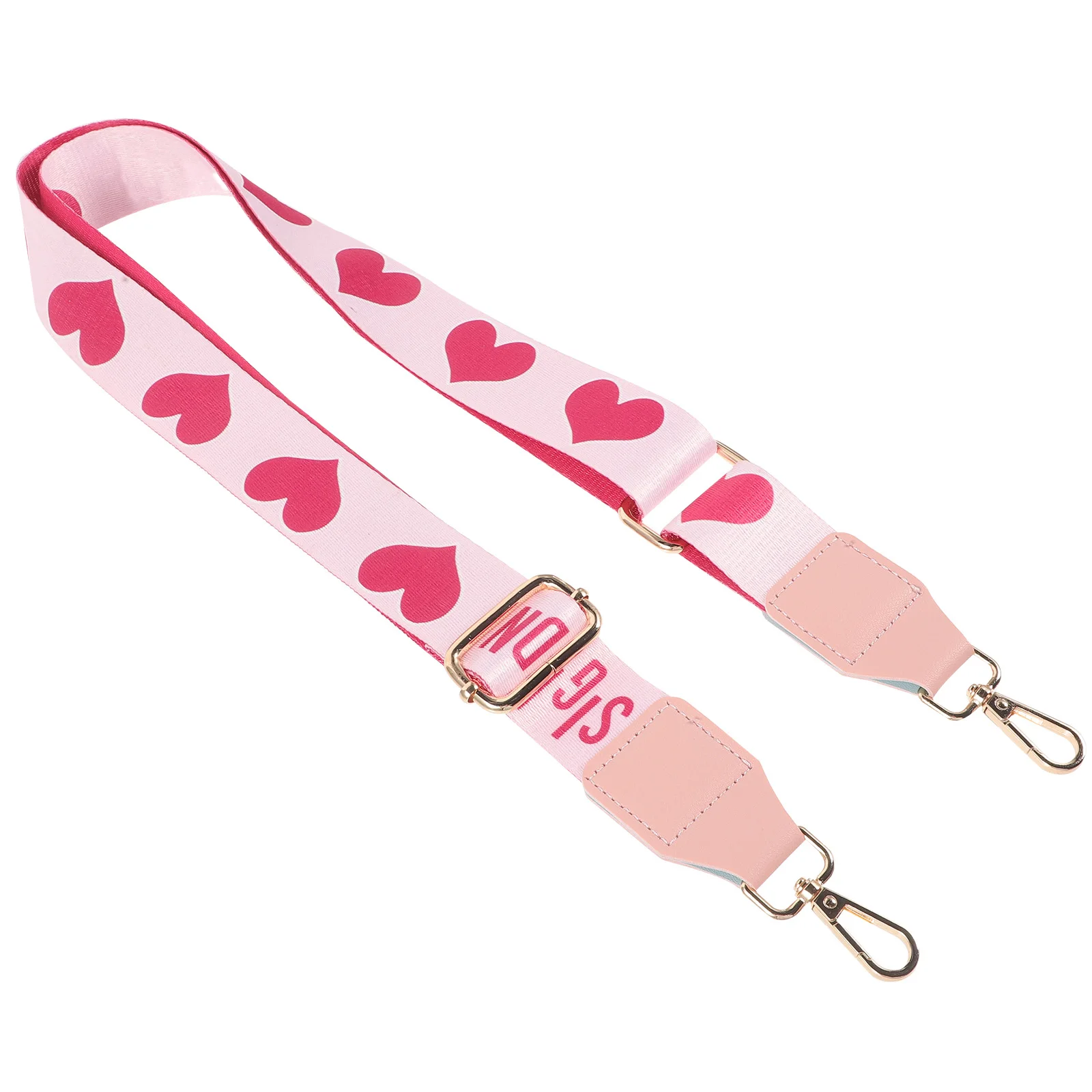 

s Heart Shaped Bag Strap Adjustable Pink Gold Buckle Crossbody Purse Replacement Shoulder Strap For H bags
