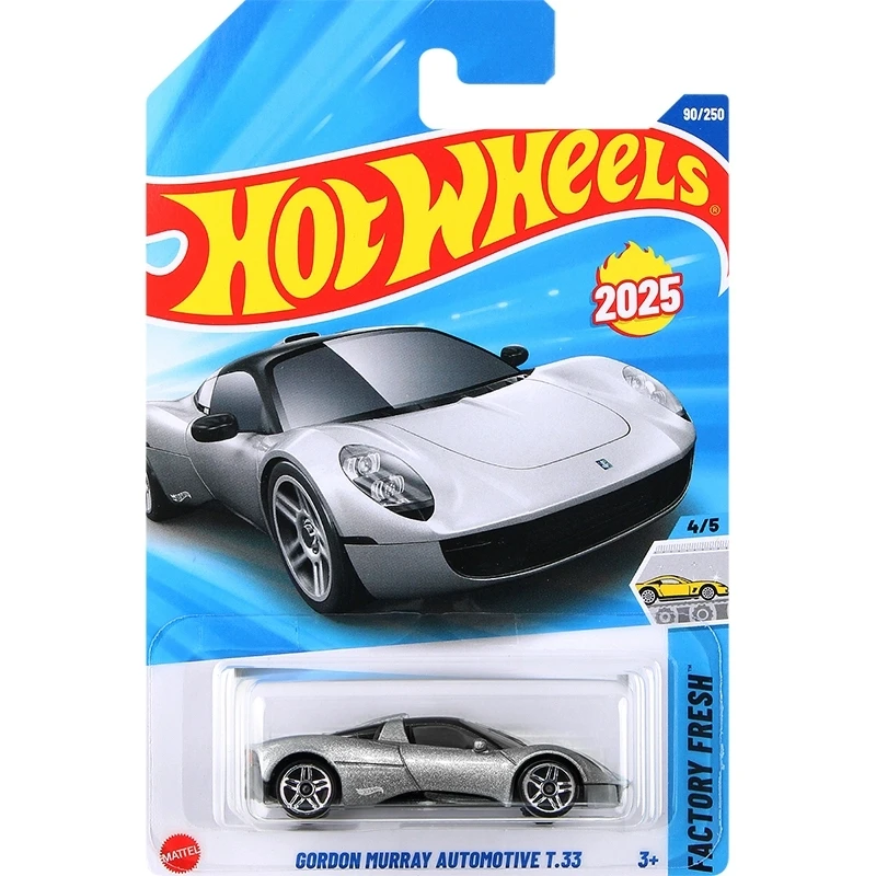 2025-90 Hot Wheels Cars GORDON MURRAY AUTOMOTIVE T.33 1/64 Metal Die-cast Model Toy Vehicles 2025C