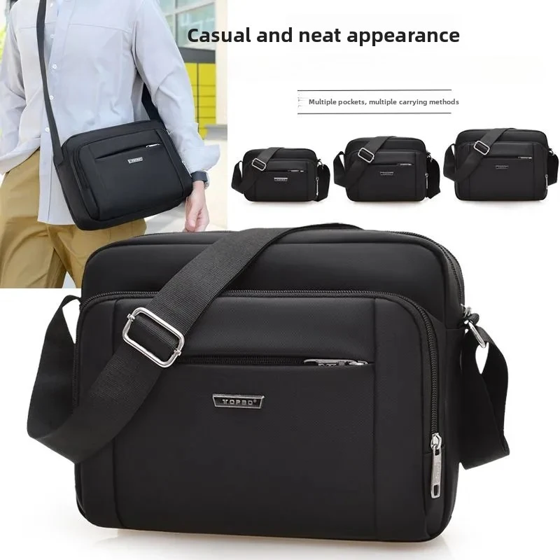 

Men'S Shoulder Bag Crossbody Bag Small Backpack Casual Lightweight Cashier Oxford Cloth Large Capacity New