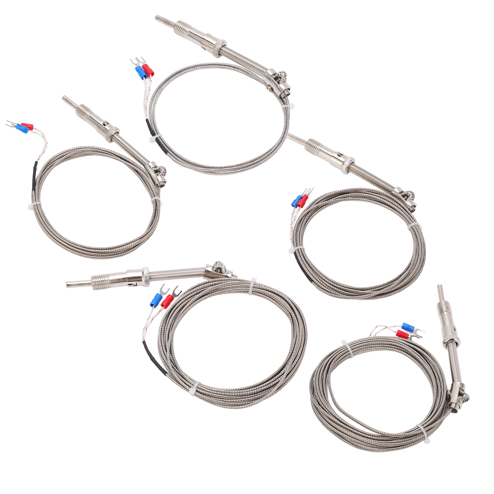 K Type Compression Spring Thermocouple Shielded Thermocouple Wire Probe for Factory 0-400℃ Stainless Steel K Type Thermocouple