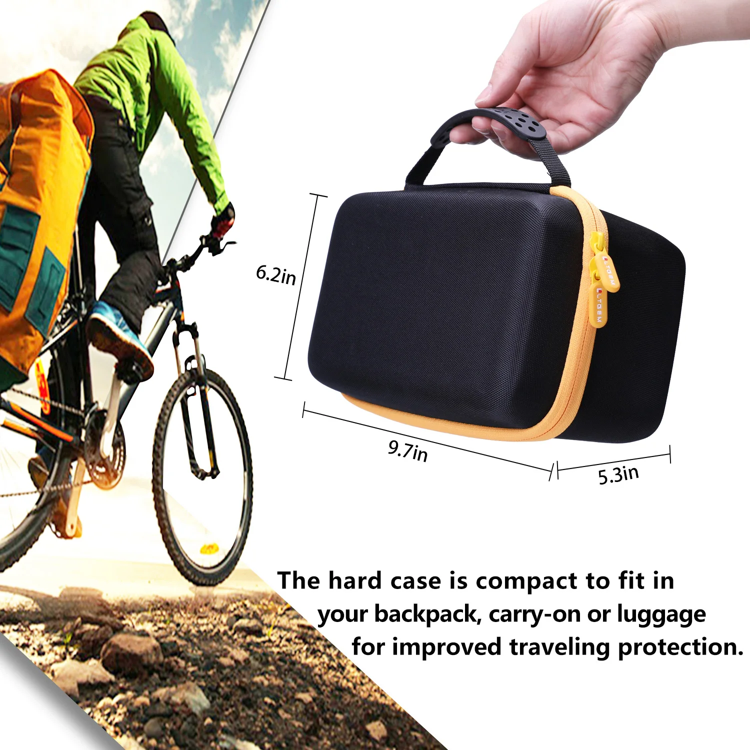 LTGEM EVA Hard Case for DEWALT 20V MAX Orbital Sander (DCW210B)