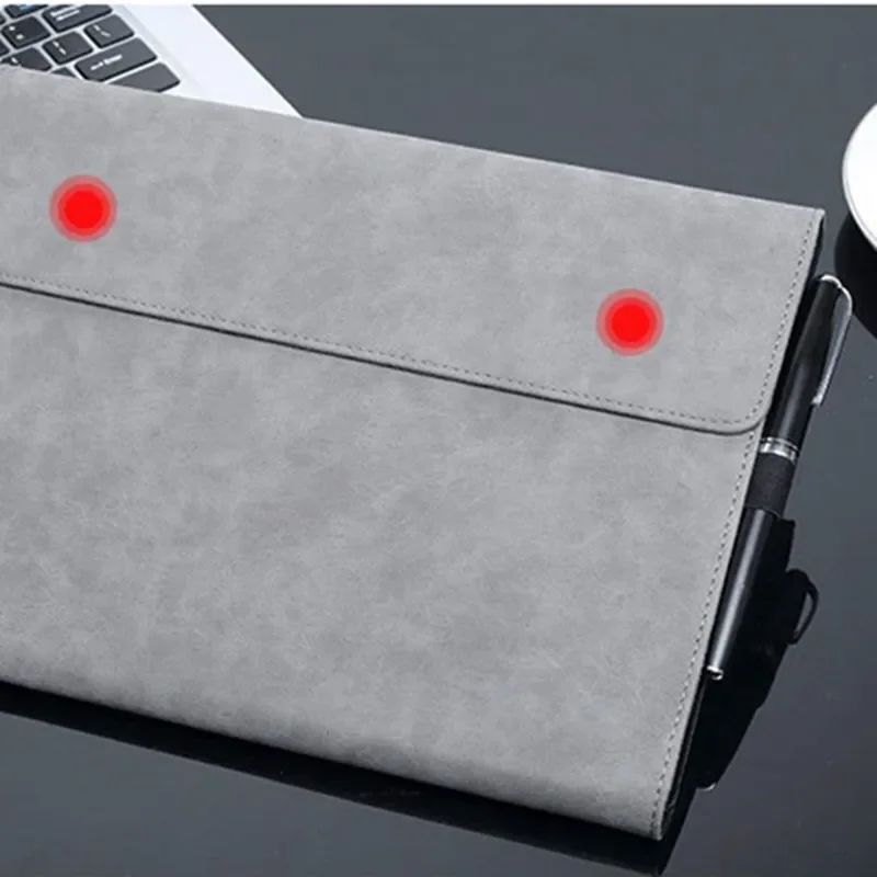 Plain Weave Pu Portable Waterproof Dedicated A4 Briefcase Tablet Computer Bag PC Protective Cover Shell Heat Sink Bracket Case