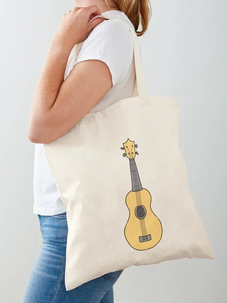 

Yellow Ukulele Tote Bag Canvas Women's bags canvas tote bags Shopper bag