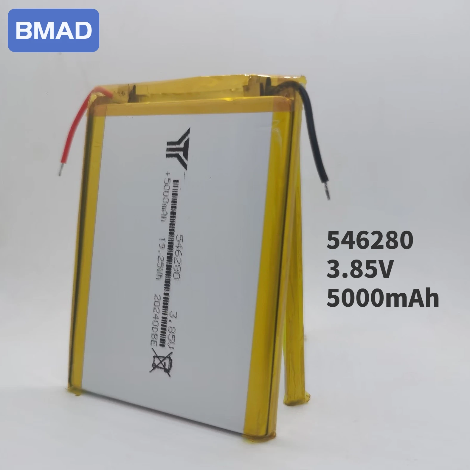 A Grade New 546280 3.85v 5000mah Polymer Lithium Battery Suitable for Electric Toys Remote Controls Handwriting Pens E Books