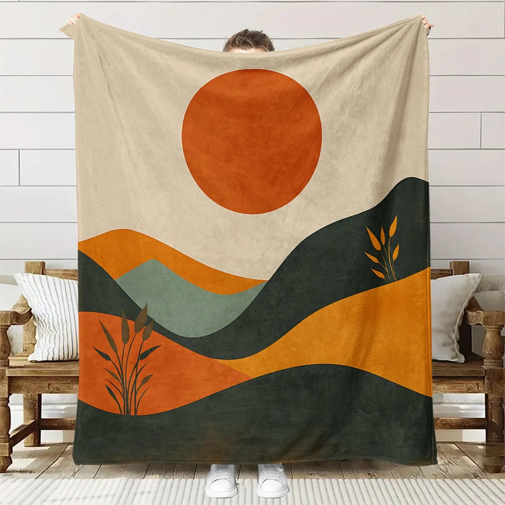 

Топ Pick1pc, разноцветное фланелевое одеяло в горошек, синее, желтое, розовое, всесезонное, уличное покрывало для детей и взрослых