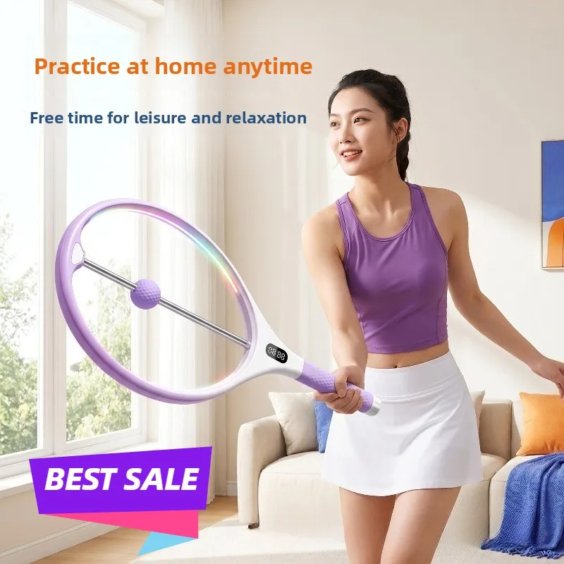 Tennis trainer adult home swing training device for beginners power feel practice