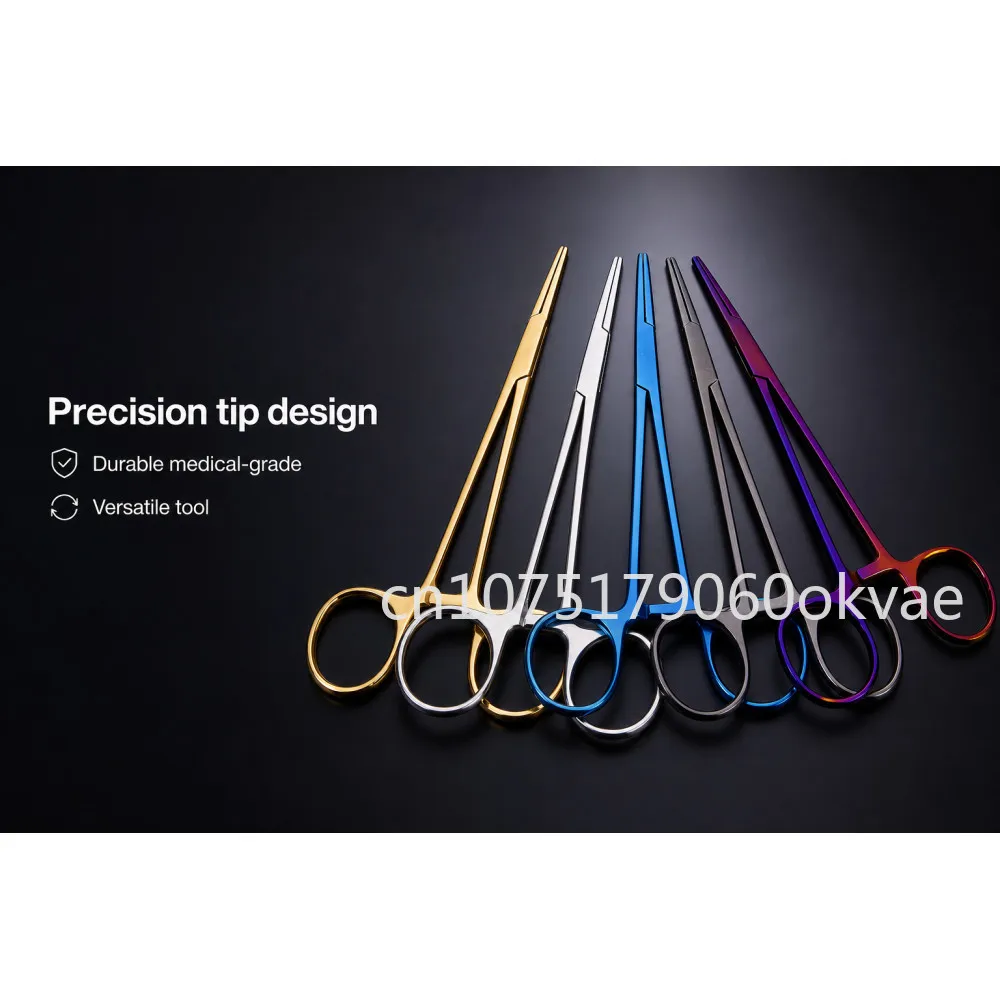 Pet Hemostat Forceps Stainless Steel Dog Cat Ear Hair Removal Tool Grooming Scissors Surgical Locking Clamp for Wound Cleaning