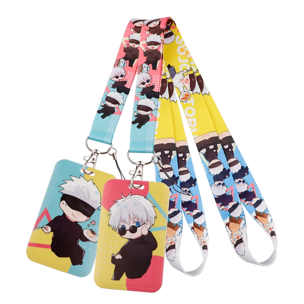 Ransitute R2956 New Anime Lanyard Card Holder Student Hanging Neck Phone Lanyard Badge Subway Access Card Holder