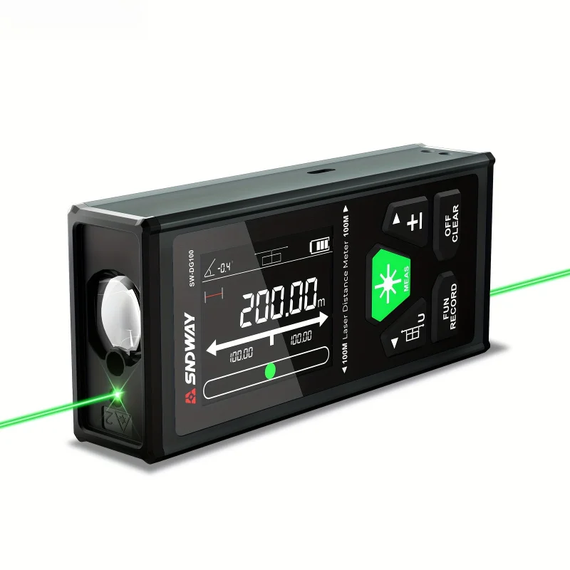 

[Высокоточный двойной лазерный дальномер] Высокоточный двойной лазерный дальномер | Двусторонний лазер зеленого луча 656 футов/200 м