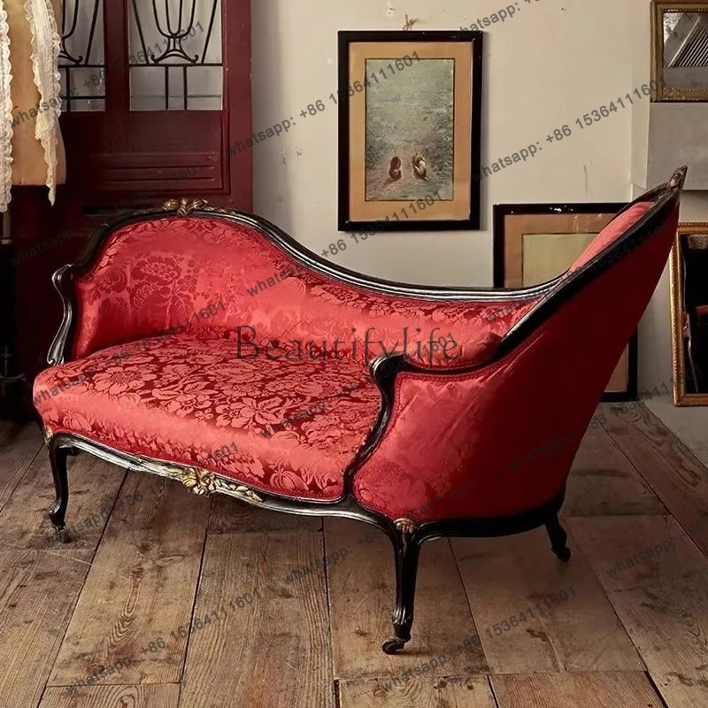 

Burgundy Concubine Medieval Concubine Ta Homestay Concubine Solid Wood Deckchair