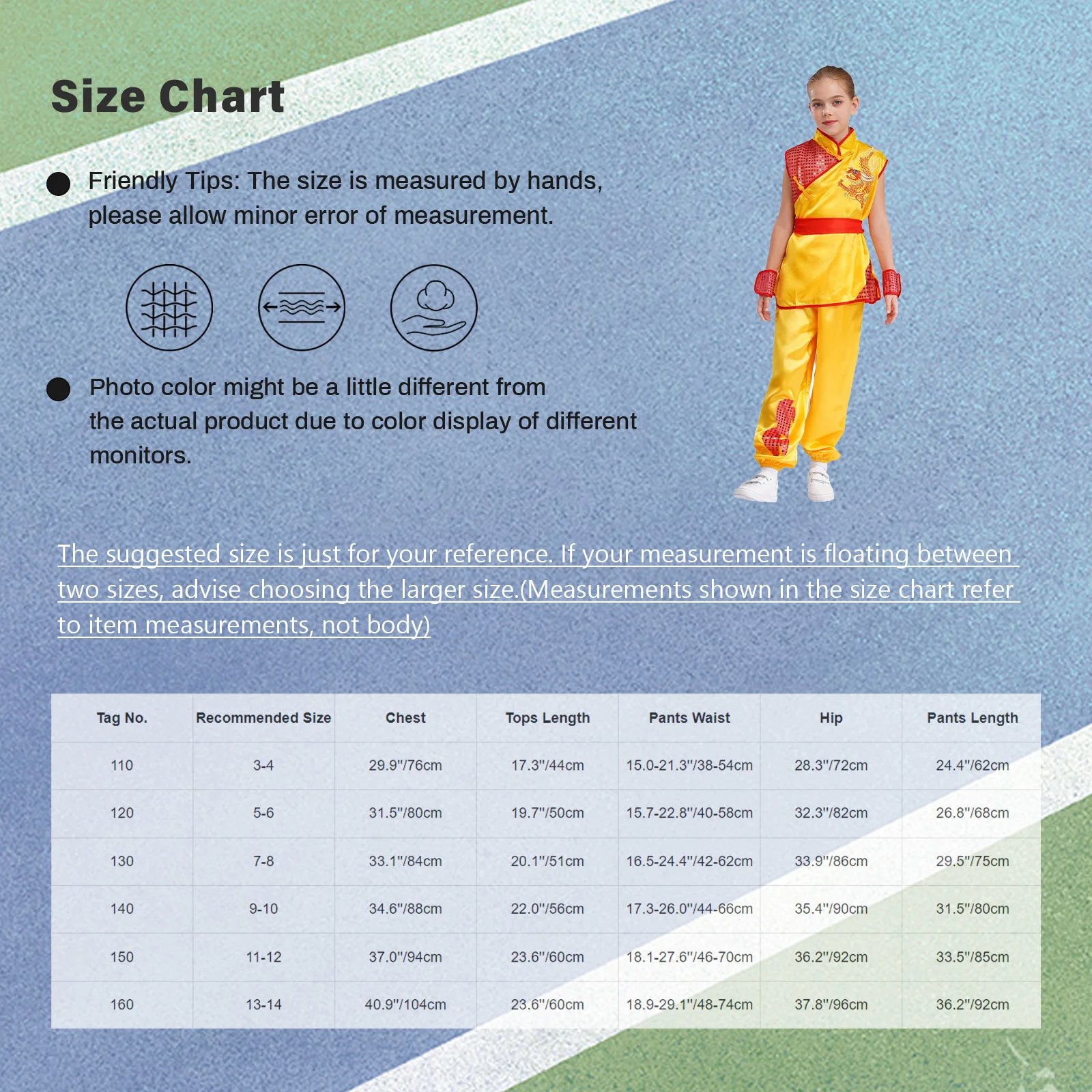 Chinese Tai Chi Uniform Girl Boy Satin Kung Fu Suit Martial Arts Taichi Performance Costume Short Sleeve Wushu Kung Fu Clothing - Image 6