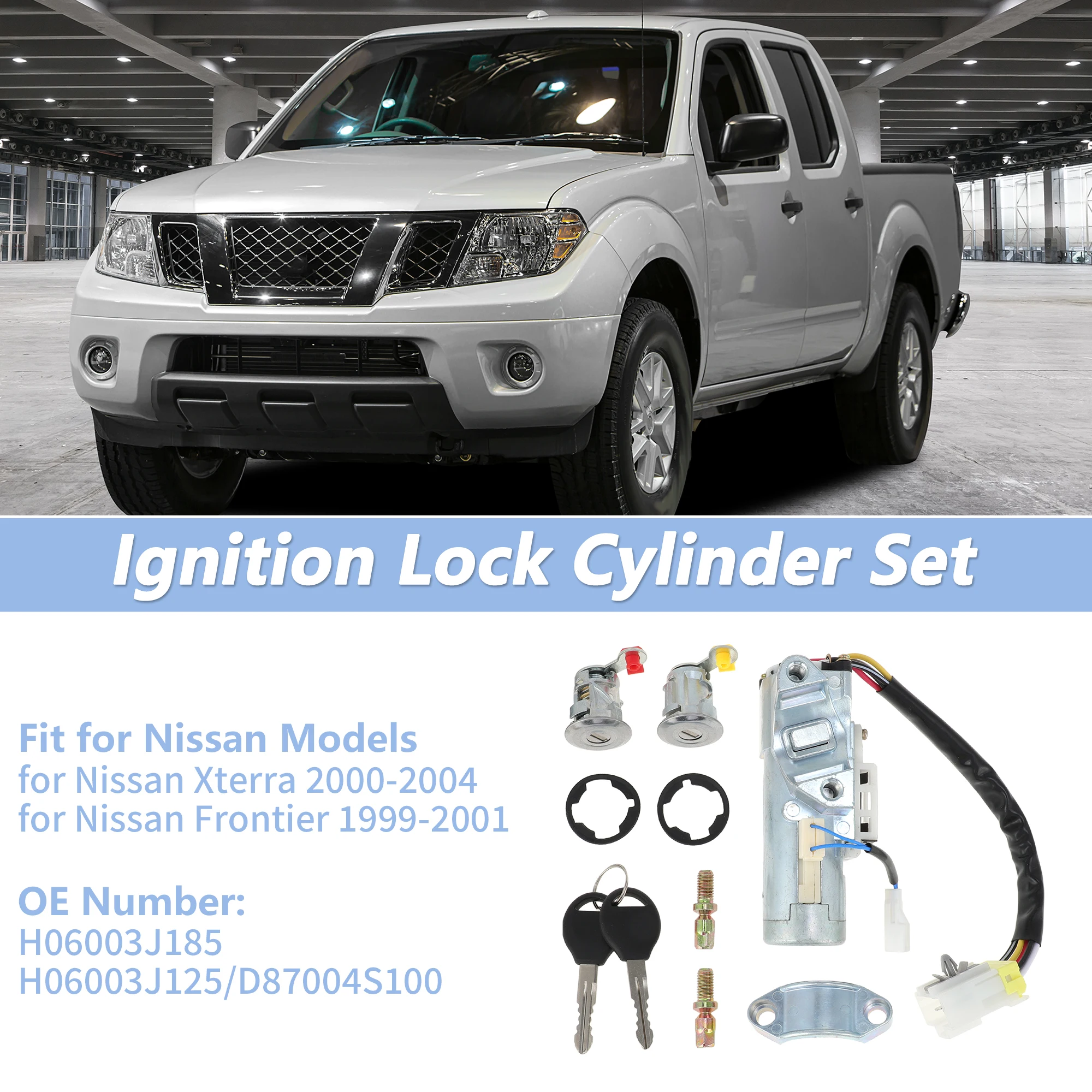 

UXCELL Ignition Lock Switch and Door Lock for Nissan Xterra 2000-2004 No.H06003J185