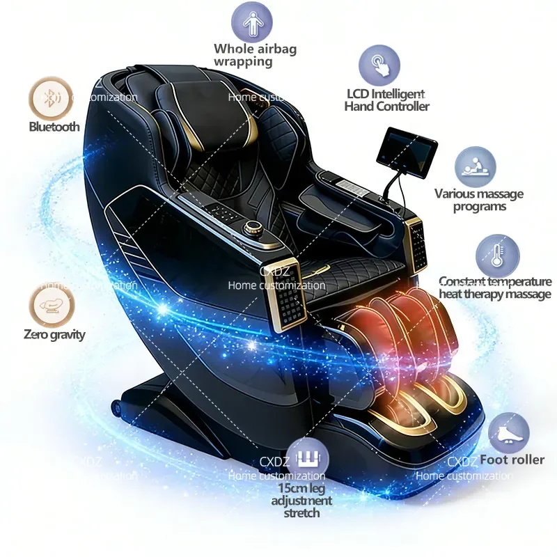 Luxury Intelligent Massage Chair Home Business Zero Gravity Shiatsu Relaxing Seat