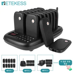 Retekess TD175 restauracja Pager bezprzewodowy system przywoławczy wibrator Coaster Buzzer sygnał dźwiękowy odbiorniki dla Food Truck Cafe Bar Clinic