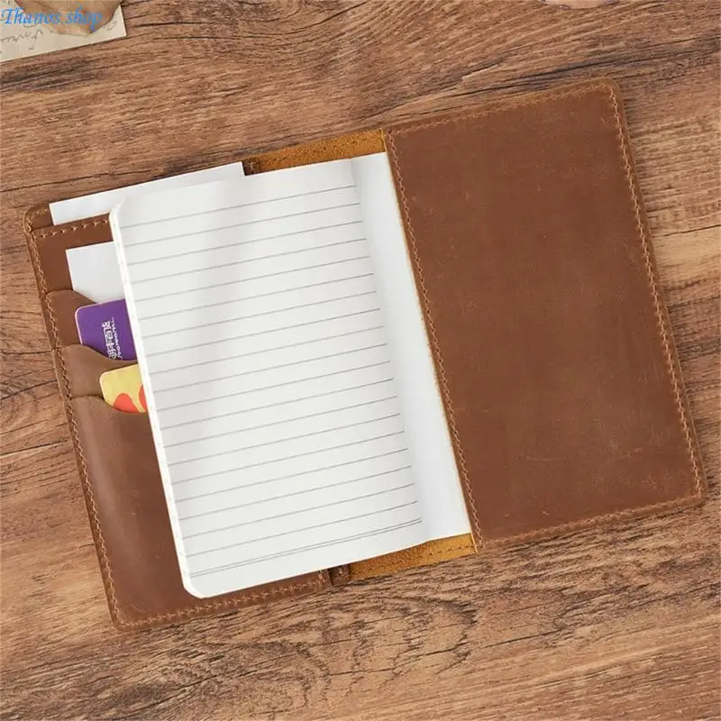 

Meeting Notebook Leather Cover Notebook Travel Notebook Daily Notepads X37A